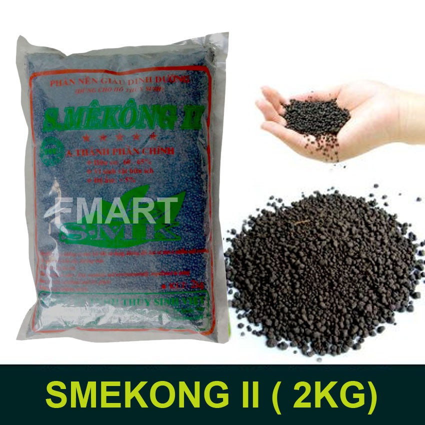 Phân nền thủy sinh Smekong 2 - bao 2kg nguyên tem - Hàng Công Ty