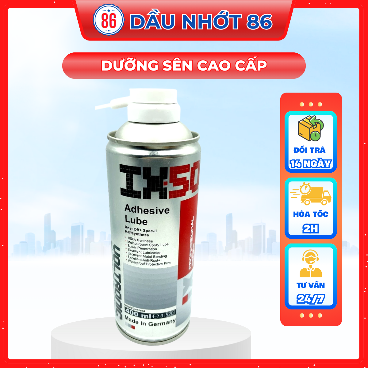 Chai Dưỡng Sên VOLTRONIC IX50 Nhập Đức 400ml