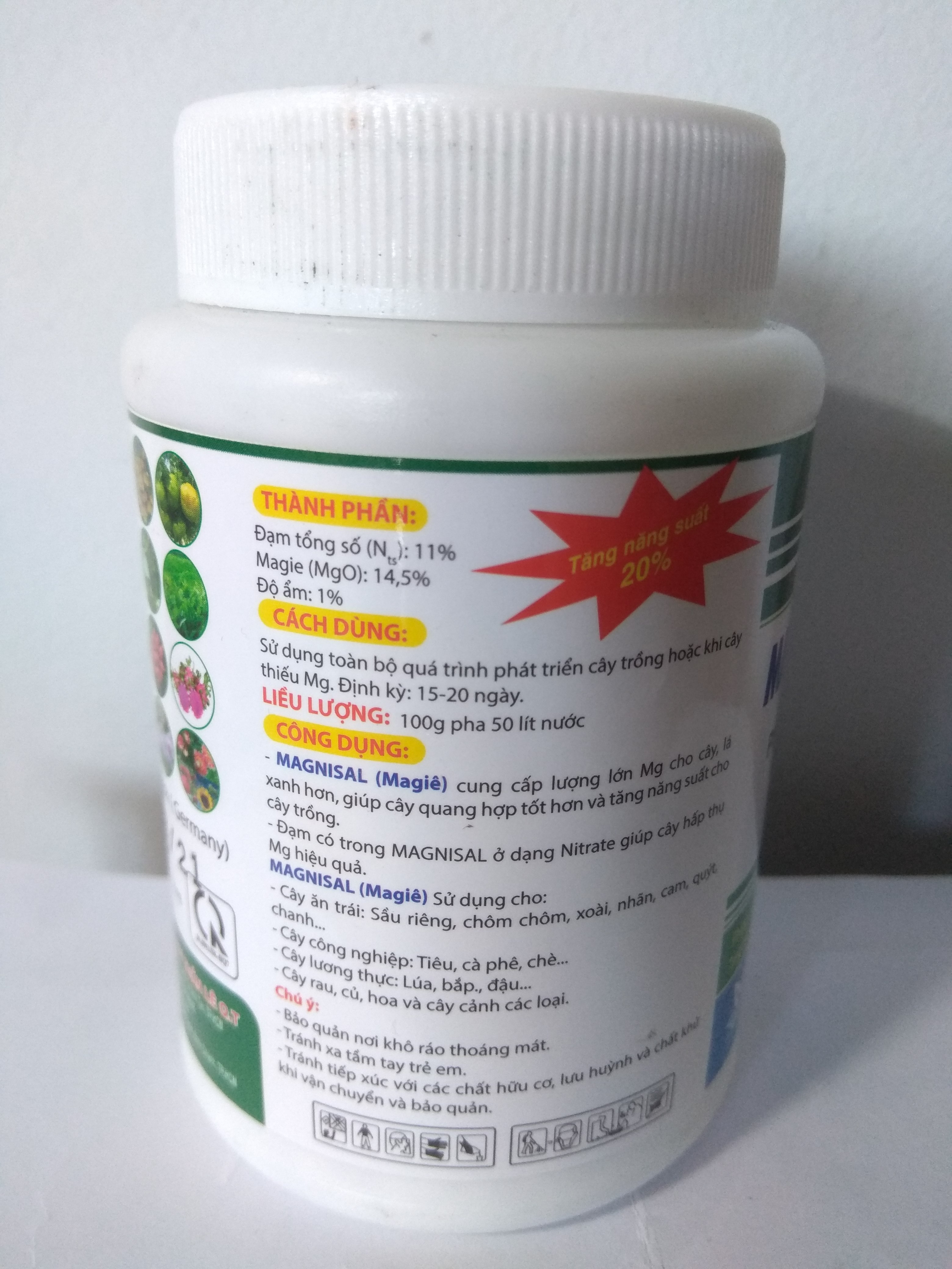 [HCM]Phân bón lá cao cấp Magie nitrat - chai 100 gram