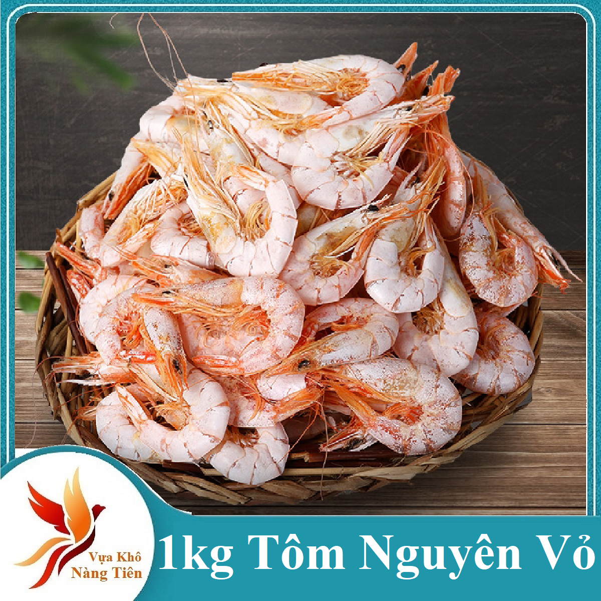 Tôm khô nguyên vỏ chất lượng cao- 100% tôm đất sống- vựa khô nàng tiên