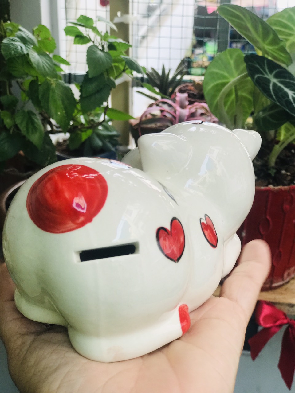 Heo đất sứ kute ( dài 15cm )