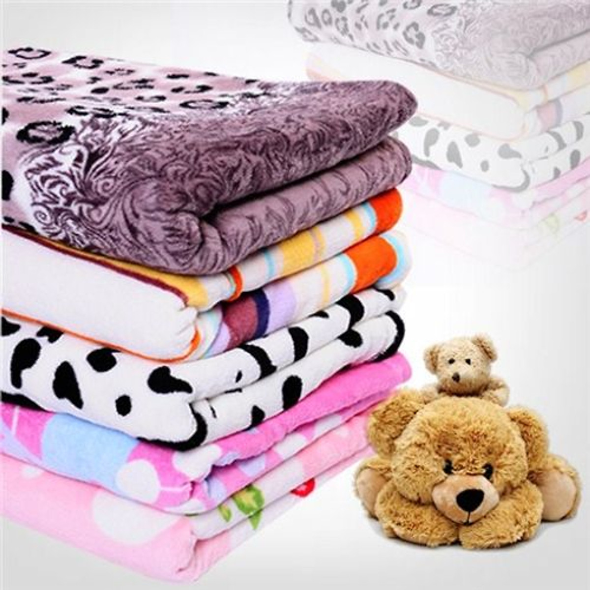 [SIêu mềm] Chăn lông tuyết nhung mền mại.(kt 1m6x2m)