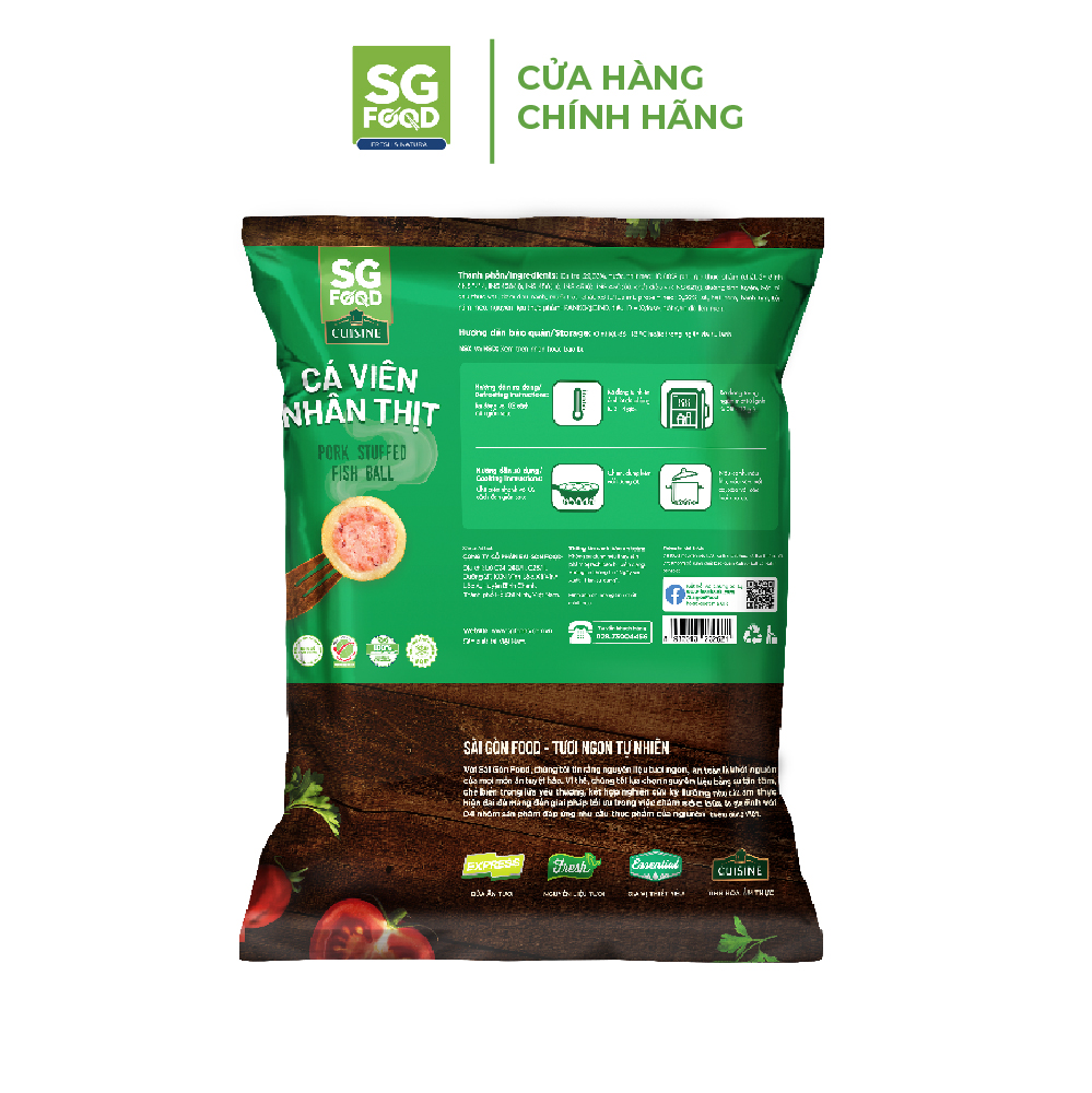Cá Viên Nhân Thịt SG Food 450G