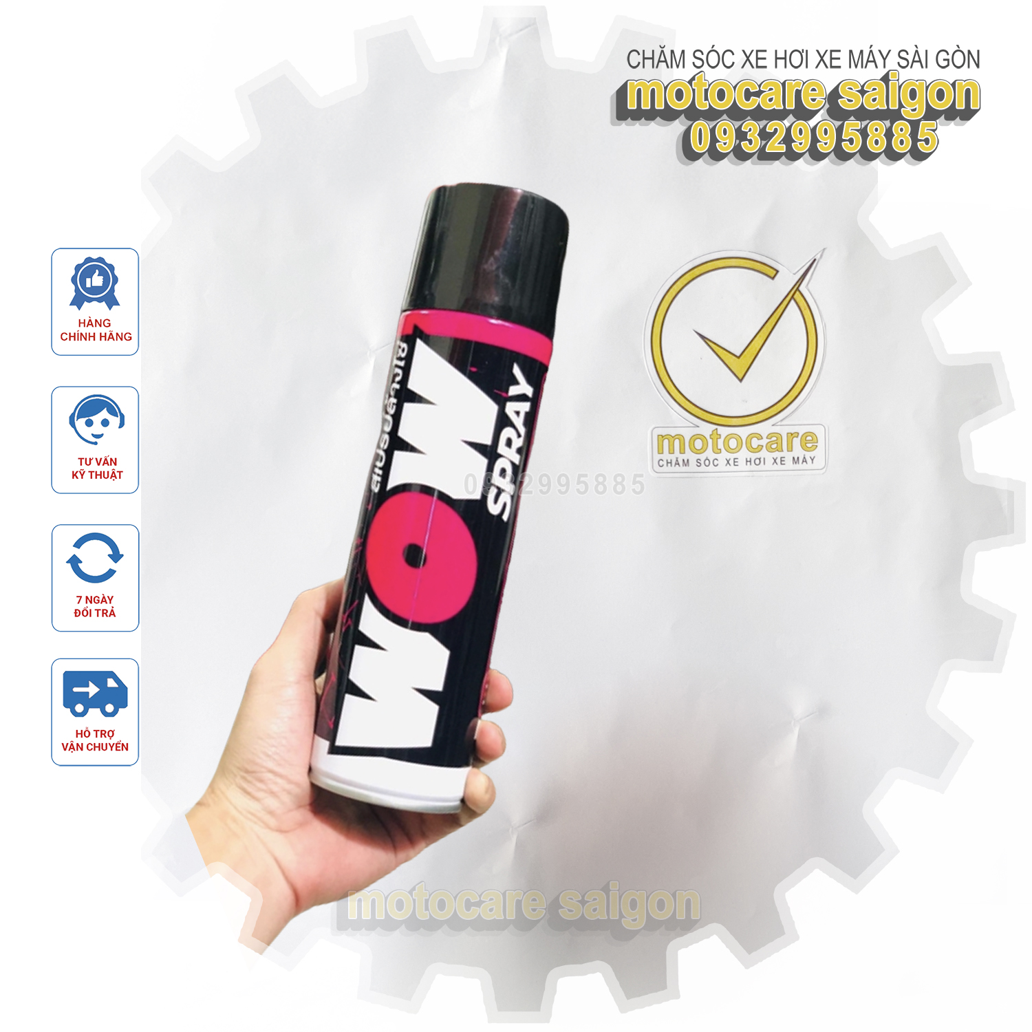 Xịt vệ sinh sên cực mạnh rửa sên wow spray 600ml