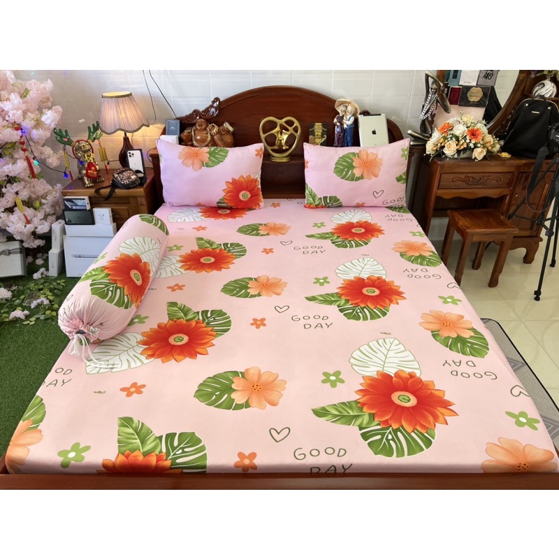 Free Ship Ga gối thun hàn quốc ( Nhận May theo yêu cầu) hoa Như Lan