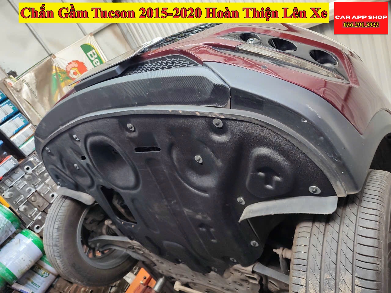 { Thép Chịu Lực } Chắn Gầm Xe Hyundai Tucson Các Đời