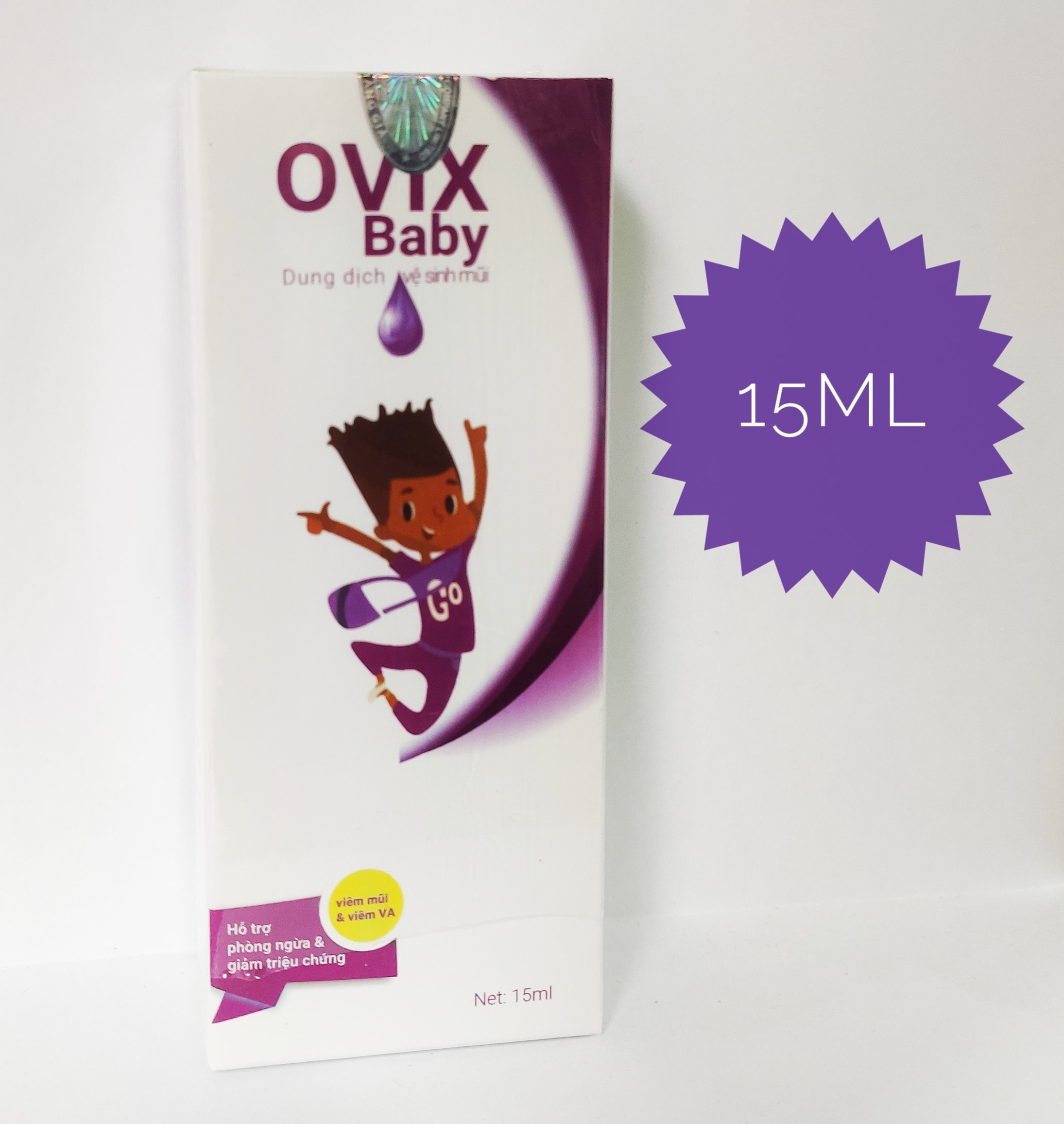 Dung dịch vệ sinh mũi Ovix Baby 15ml