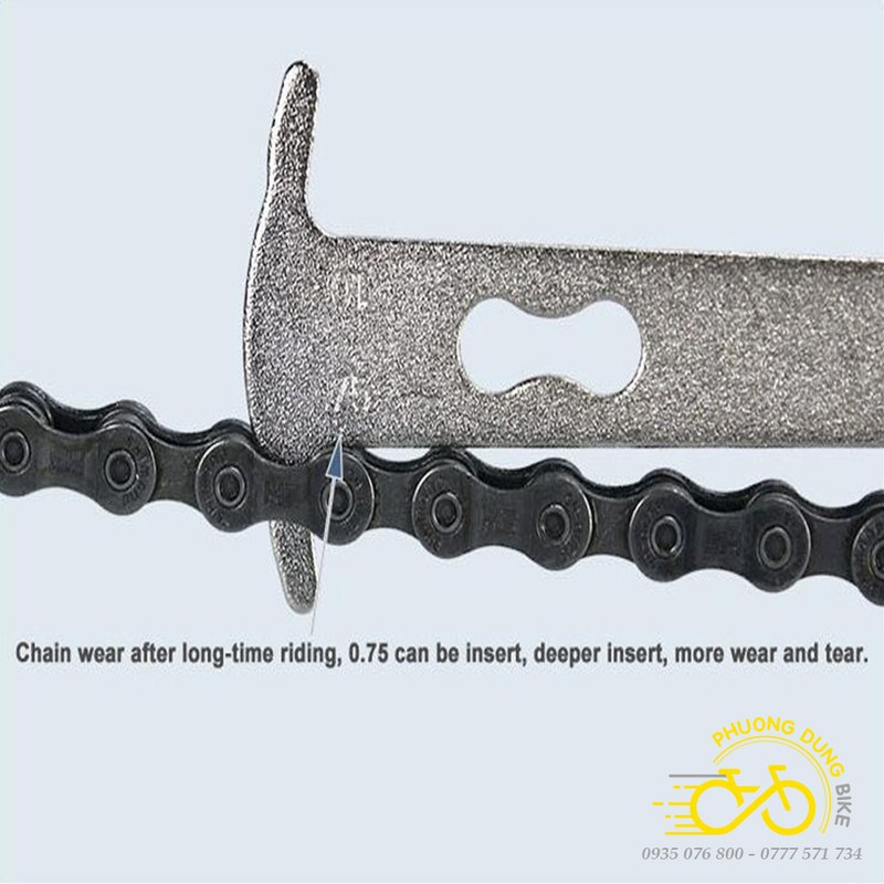 Dụng cụ đo sên xích xe đạp