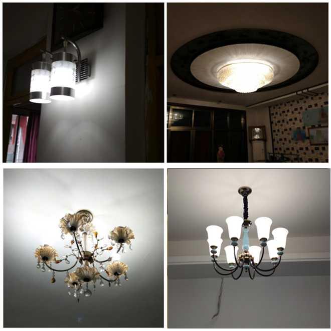 Combo 5 combo 10 bóng đèn nến Led đui E27 kiểu dáng độc đáo