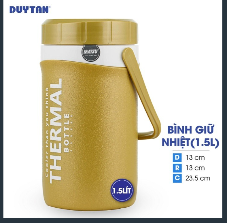 Bình đựng nước matsu 1.5 lít tiện dụng- bình giữ nhiệt duy tân