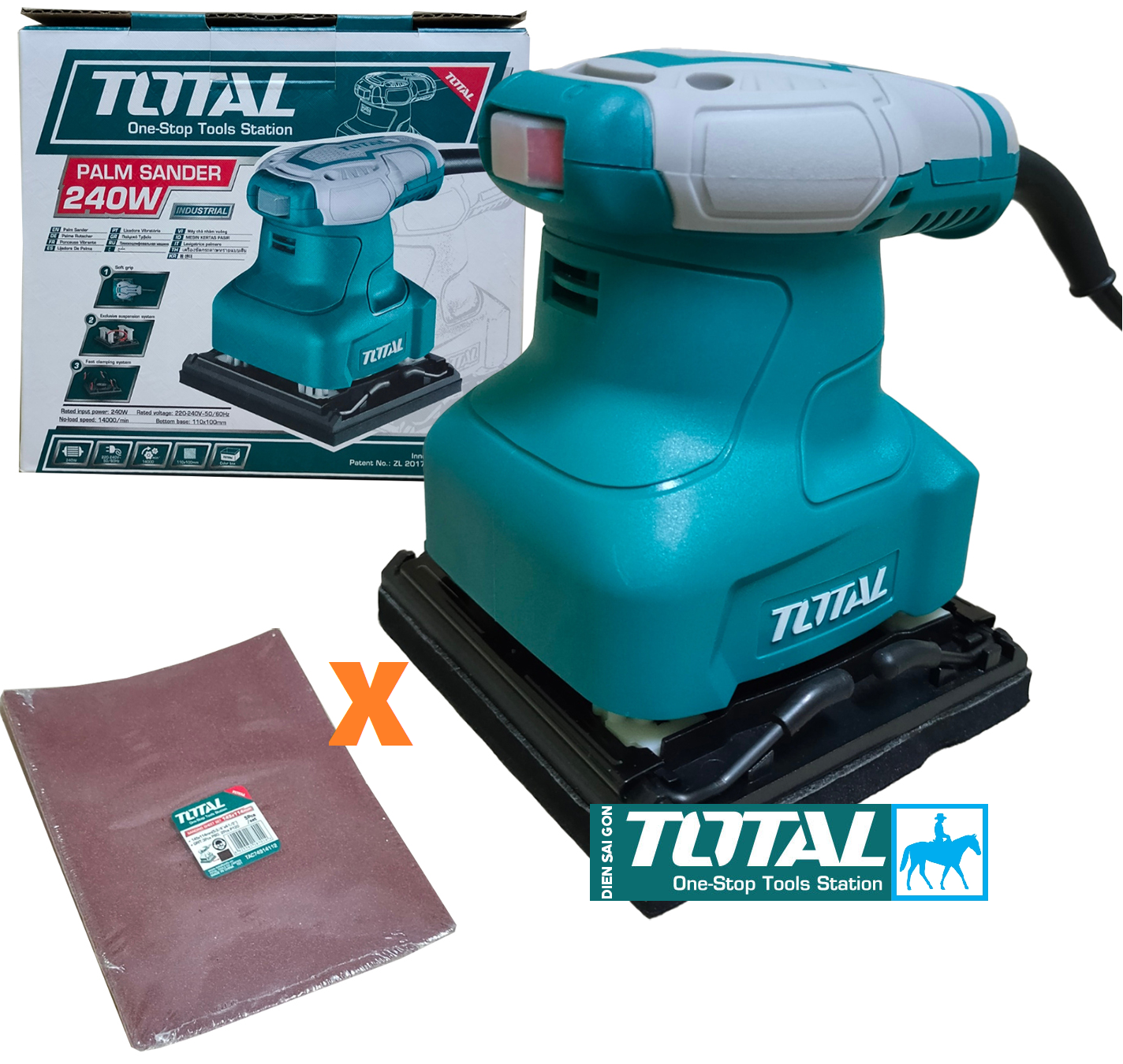 Máy chà nhám tròn 125mm 320W Total TF2031256