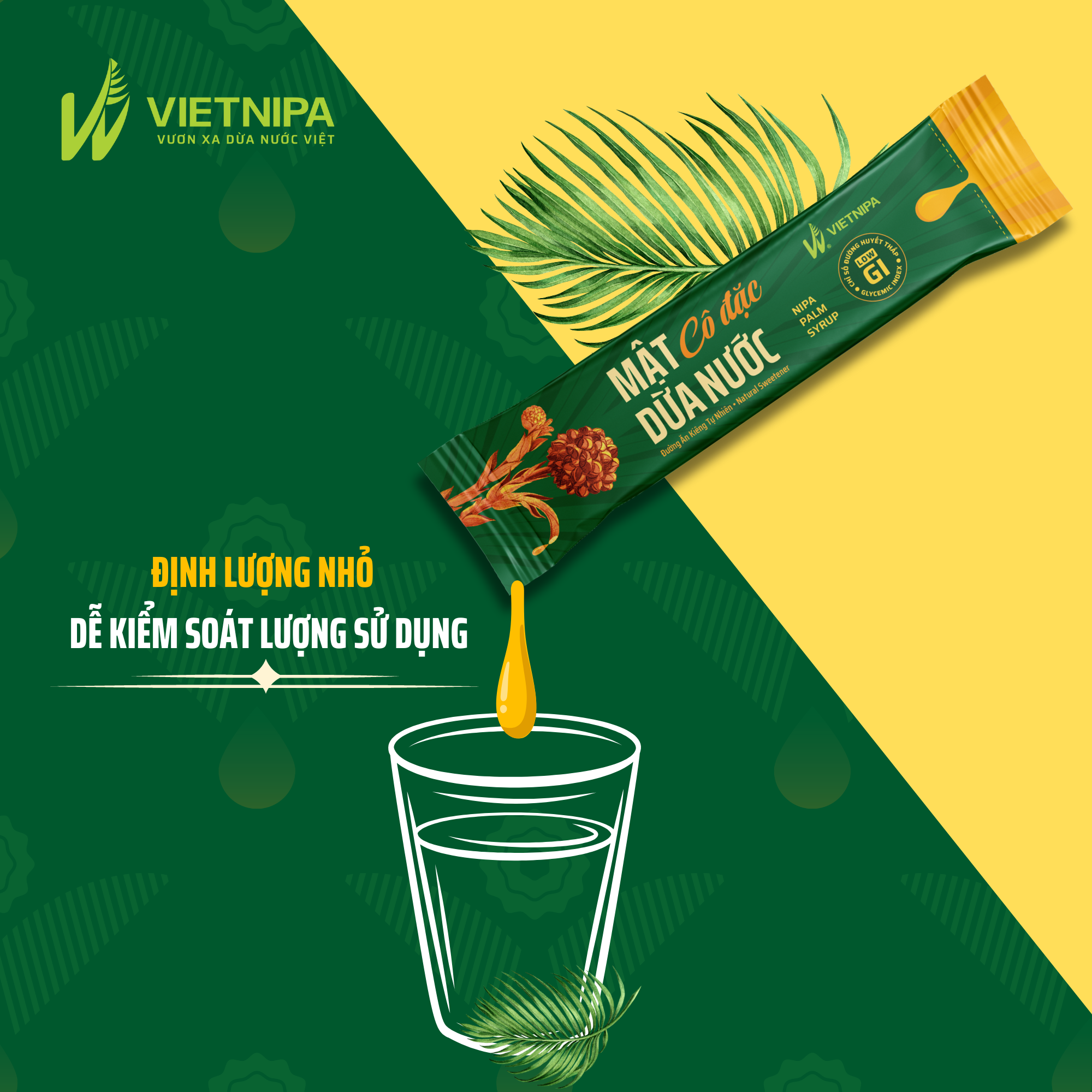 Mật Dừa Nước Vietnipa - Cô đặc - 15 gr