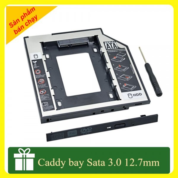 Khay ổ Cứng Caddy Bay SATA Mỏng và Dày (Gắn Thêm Ổ Cứng Cho Laptop)
