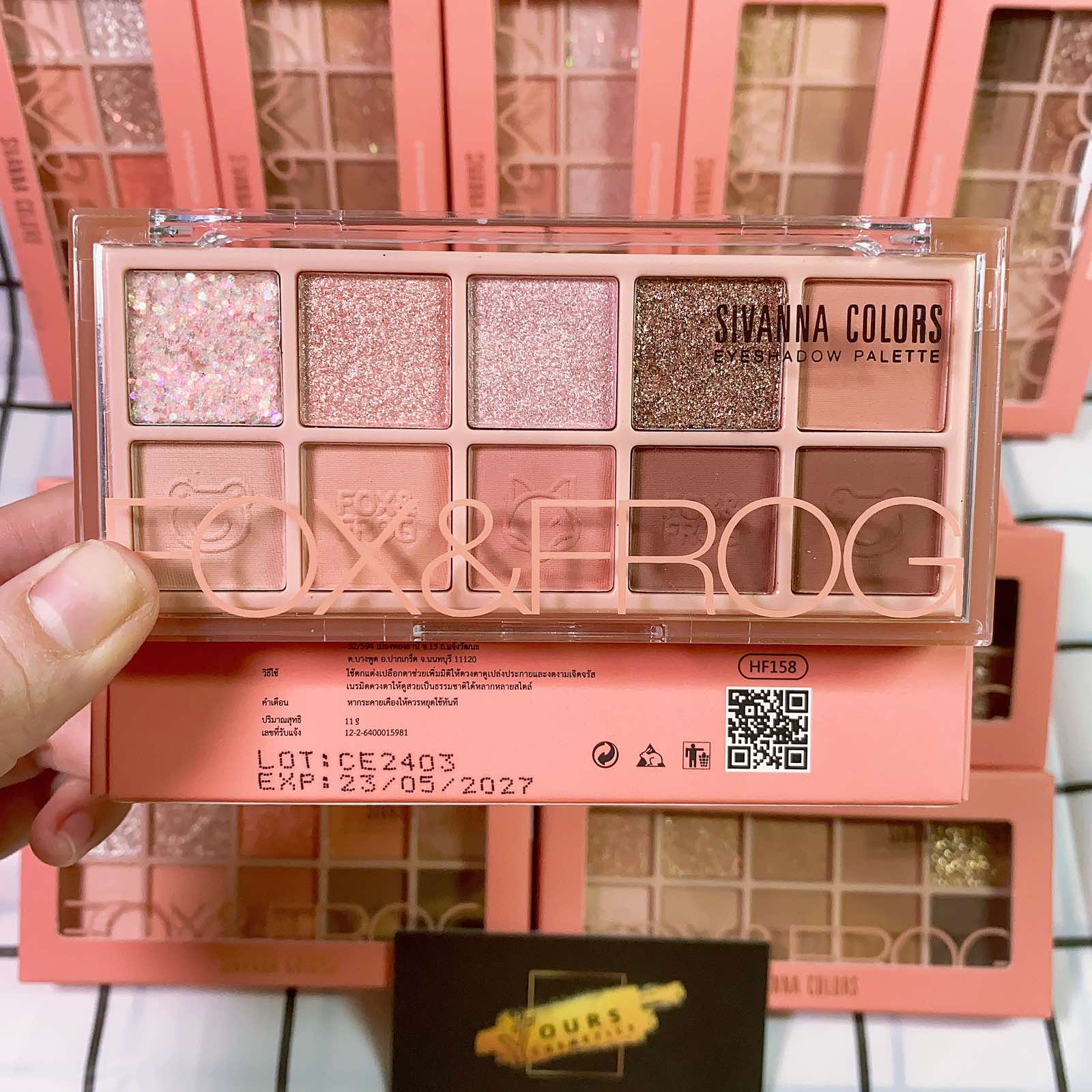 Bảng Phấn Mắt Sivanna Colors Eyeshadow Palette Fox & Frog HF158