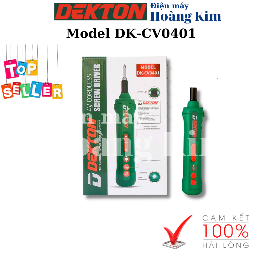 Máy bắn vít pin dekton dk cv0401 - máy khoan - máy vặn vít - mẫu mới 2022