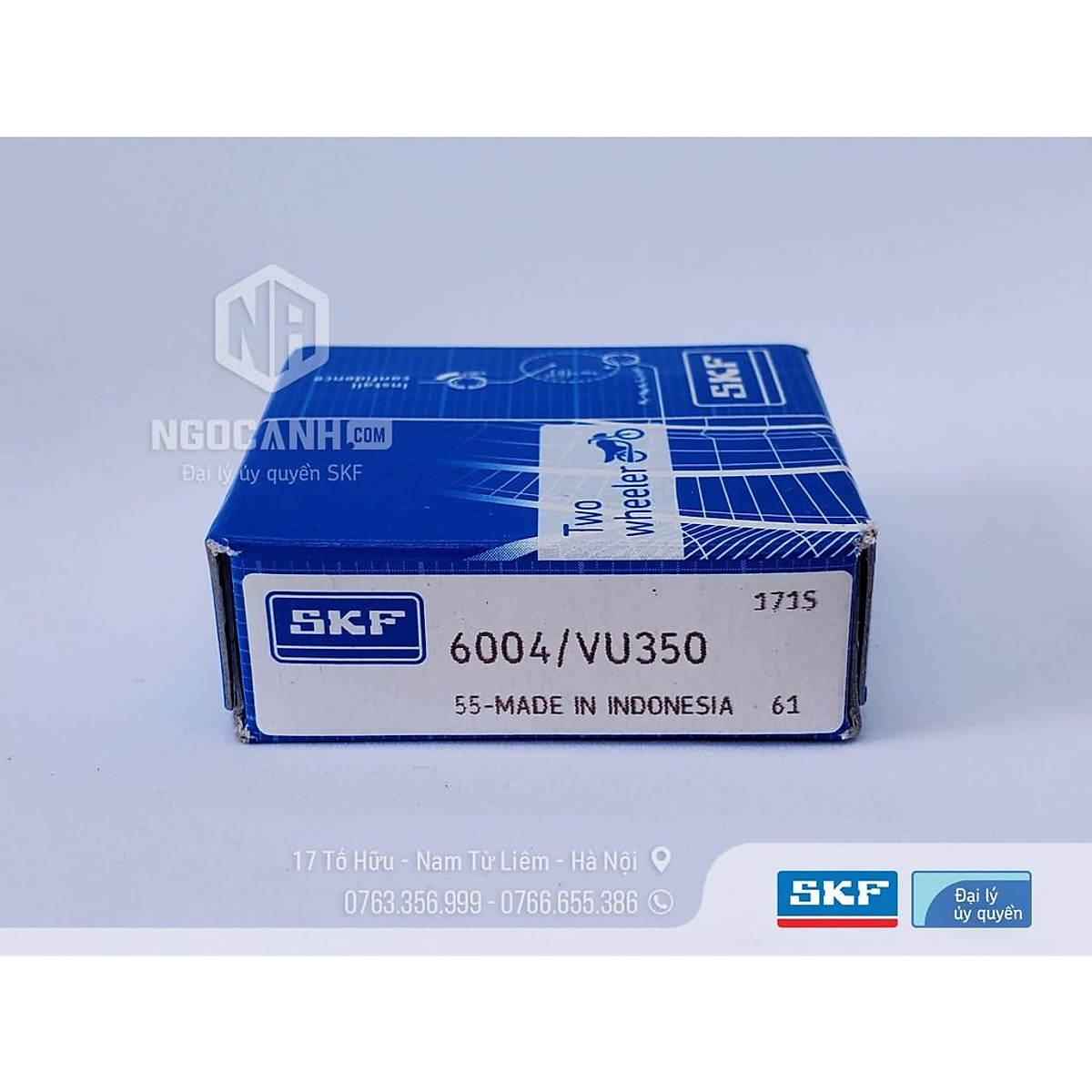 Bạc đạn xe máy skf 6004/vu350 - bao bì mới của skf