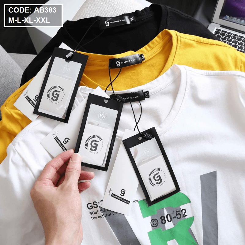 Áo thun nam cổ tròn in hình cao cấp