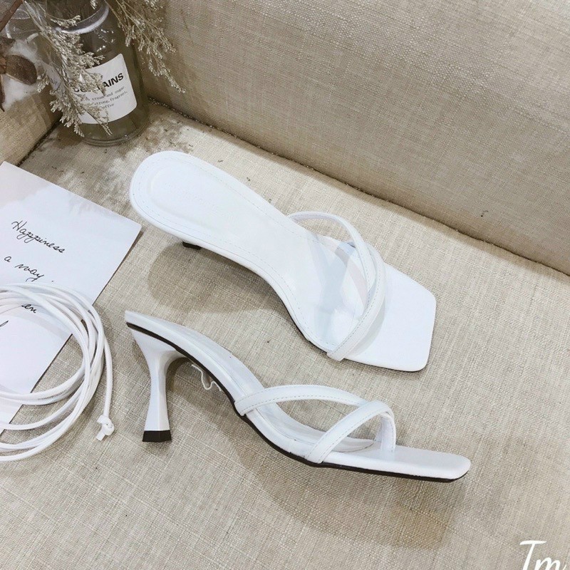 GIÀY CAO GÓT XỎ NGÓN CỘT DÂY NỮ 7 PHÂN HÀNG NEW