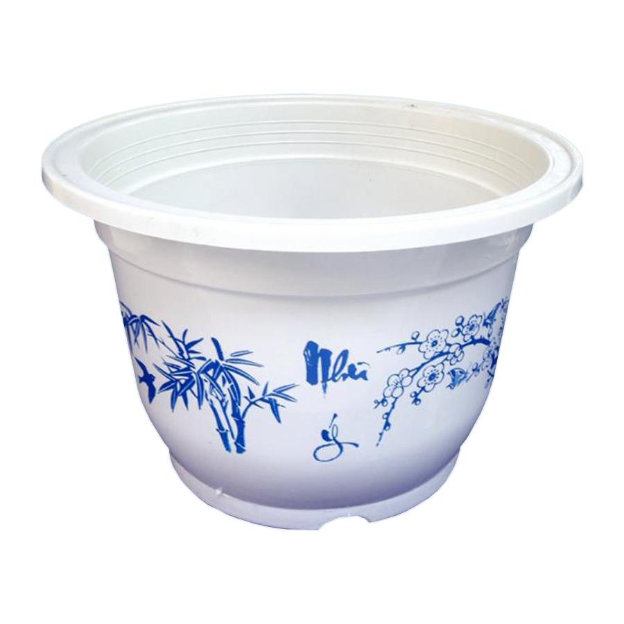 [HCM]Chậu nhựa hoa văn 36cm*24cm