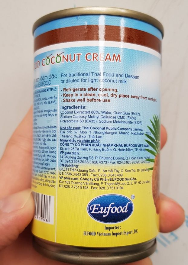 Cốt dừa thái đậm đặc 165ml