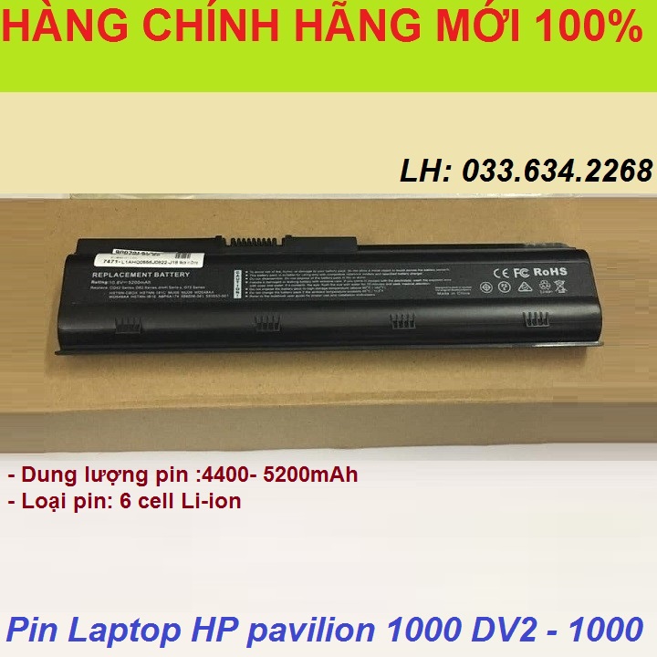 Pin laptop hp pavilion 1000 dv2-1000 - pin laptop hp pavilion 1000