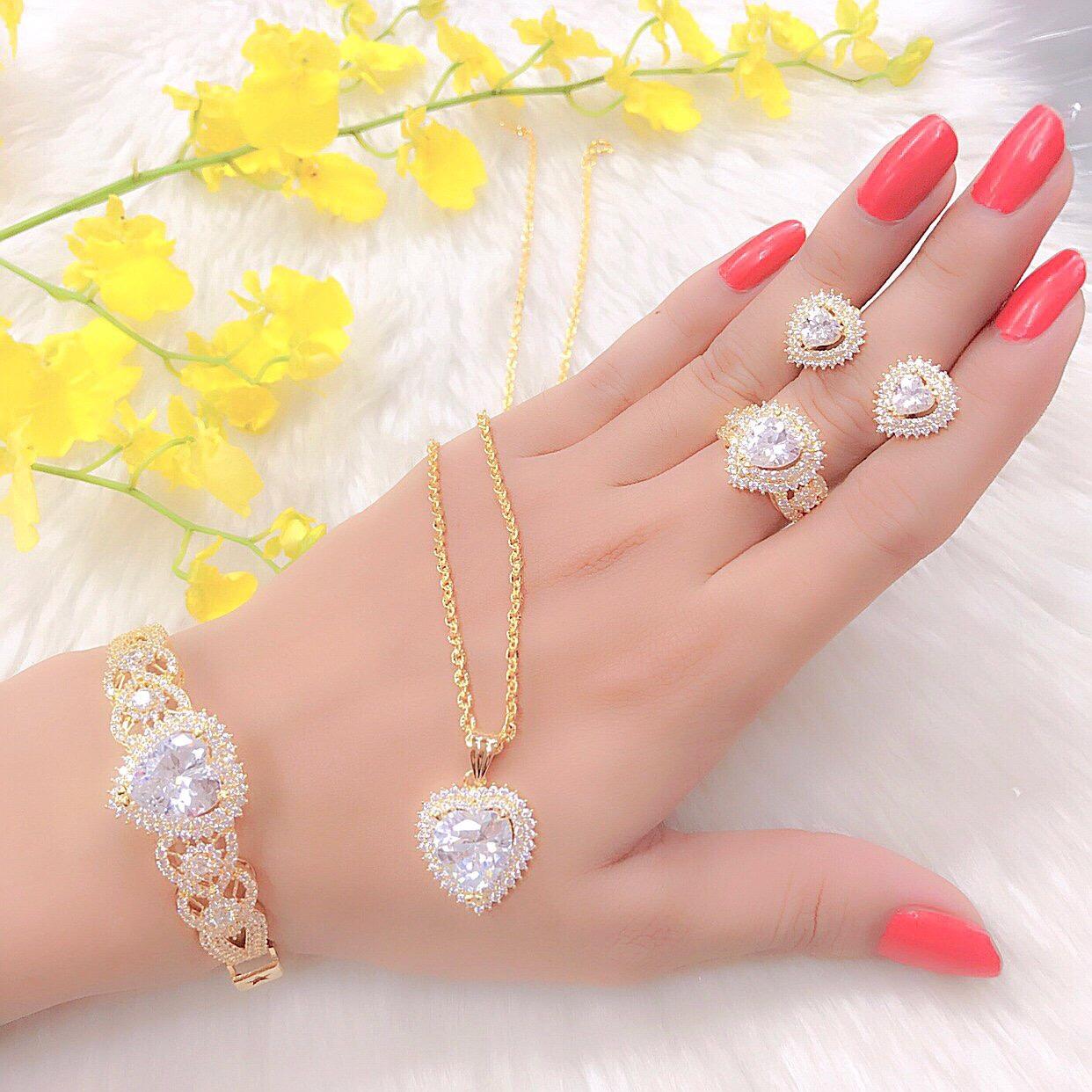 Bộ Trang Sức Xi Vàng 18k Gadoshop_VB4190608