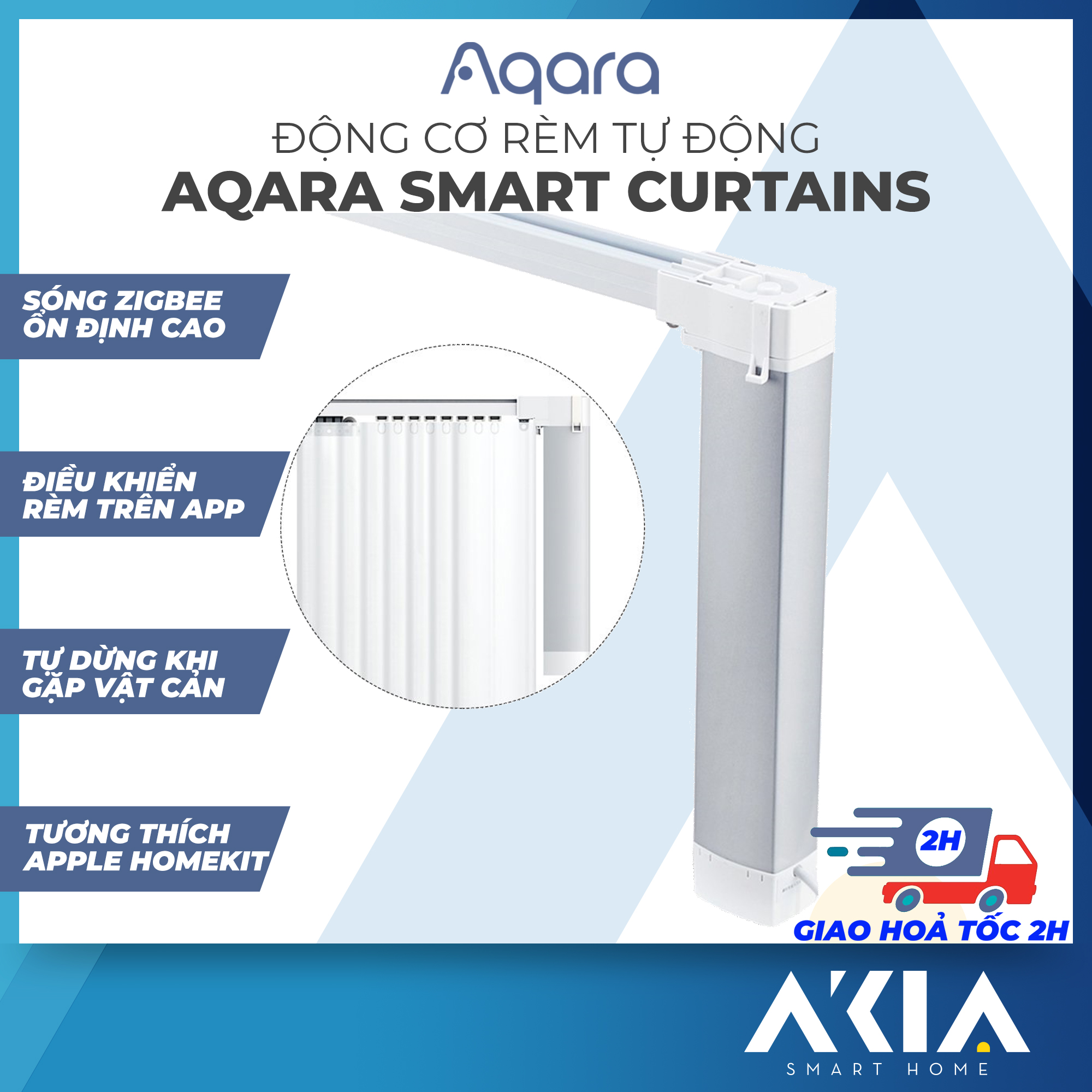 Aqara Smart Curtain Motor Intelligent Zigbee For Aqara Home Device Wireless Remote Control Via Aqara Home/Mi Home, Work With Apple HomeKit