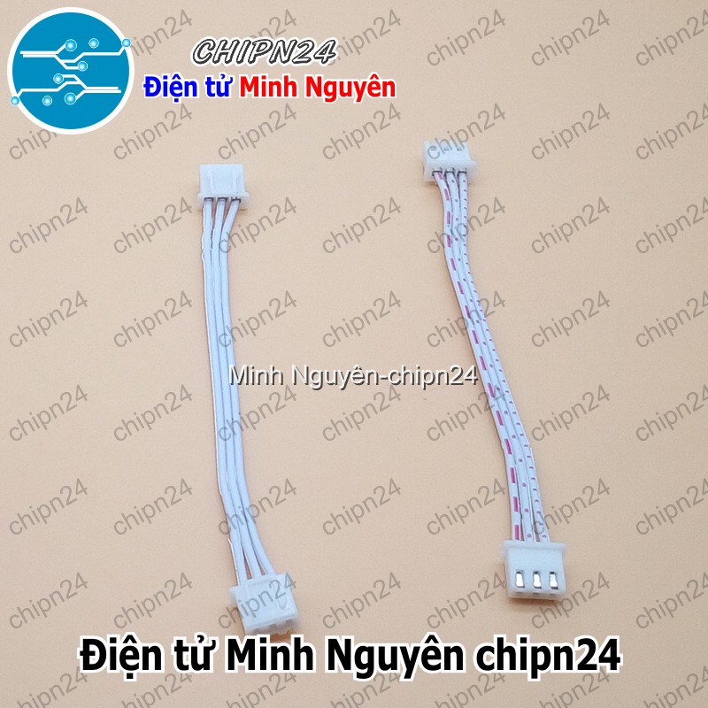 [3 sợi] (P2) Dây bẹ trắng 3P XH2.54mm 2 đầu cắm dài 10cm - HH004930