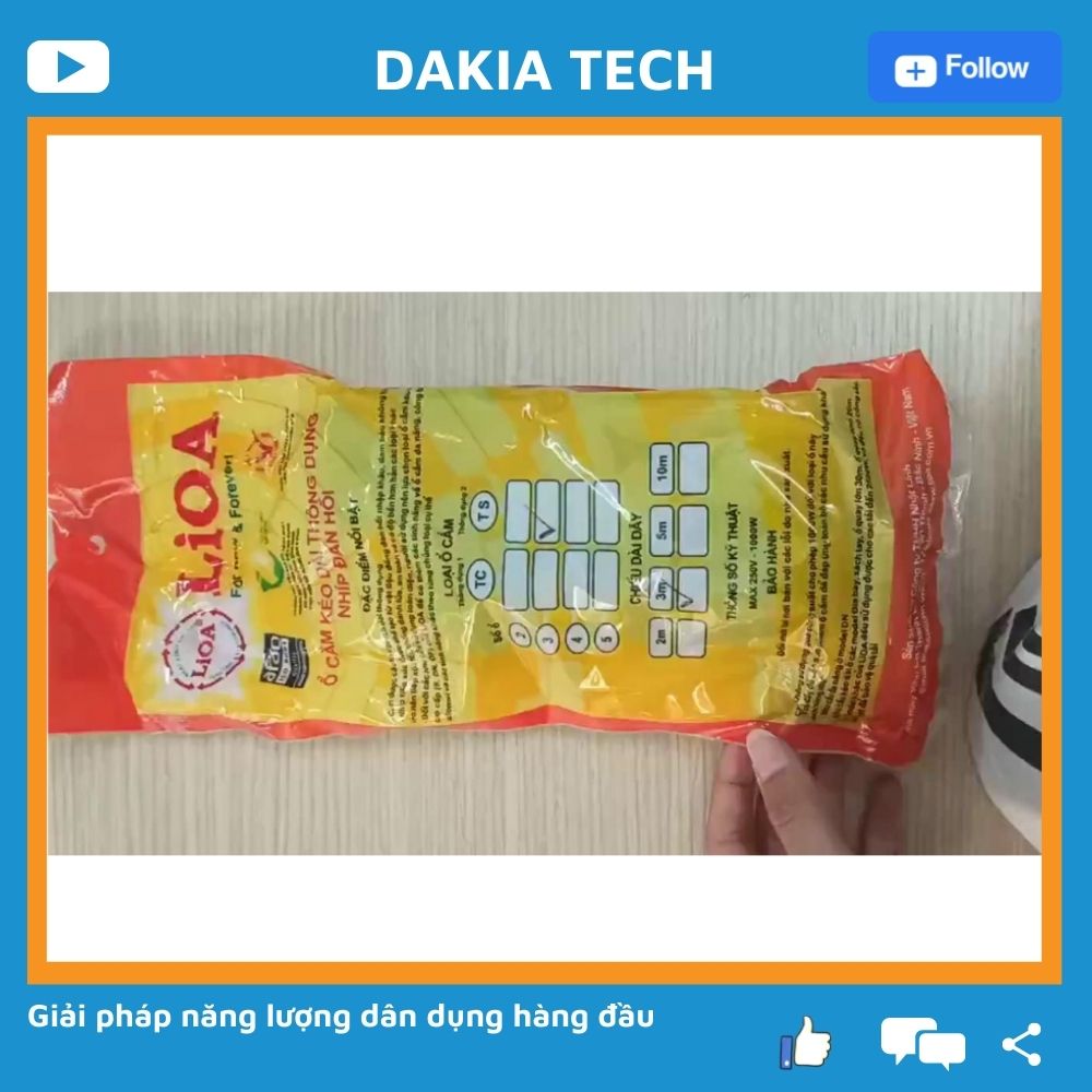 Ổ Cắm LiOA 3 ổ 3TS3-dây 3m