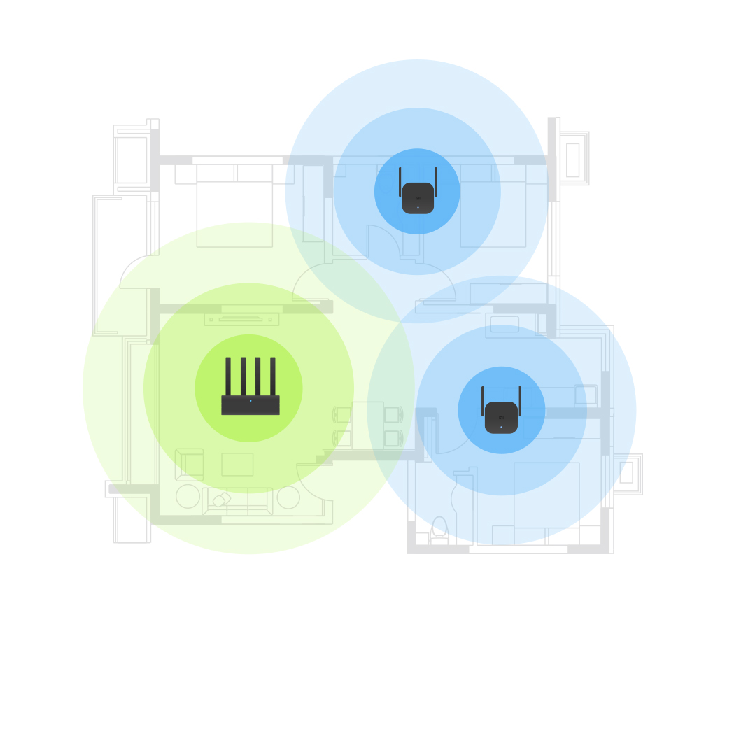 Bộ kích sóng Wifi Xiaomi Repeater pro