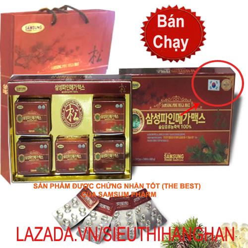 Tinh Dầu Thông Đỏ Hàn Quốc 120 Viên