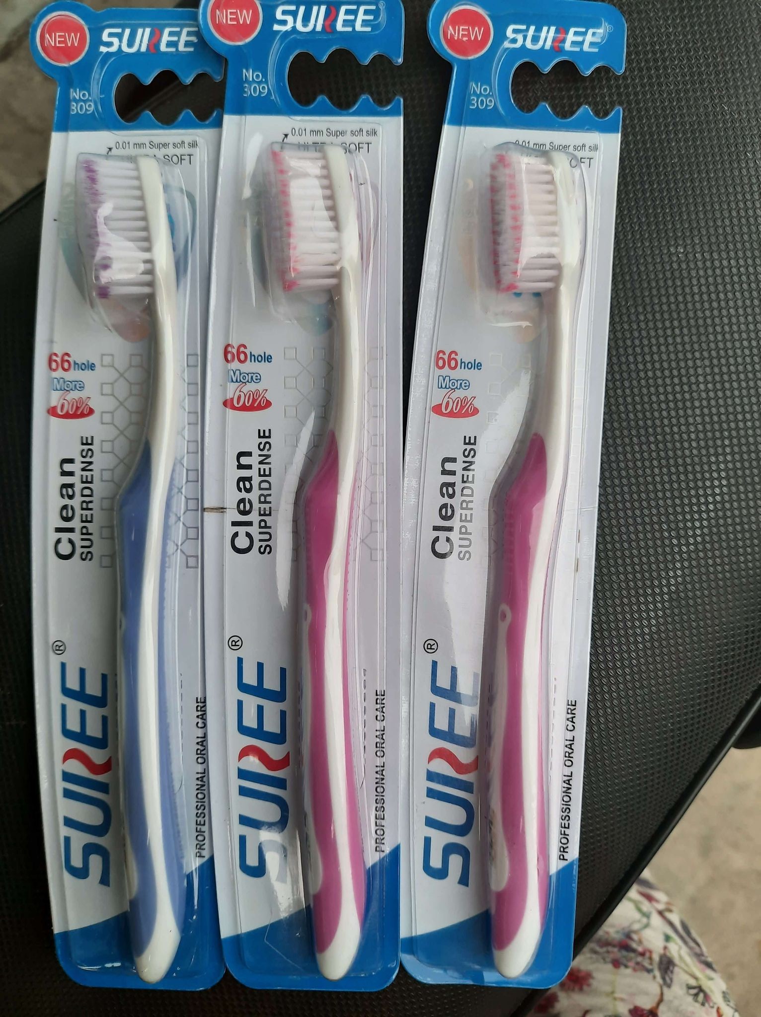 Combo 4 Bàn Chải Đánh Răng Thái Lan Suree 0.01mm Mềm Mịn