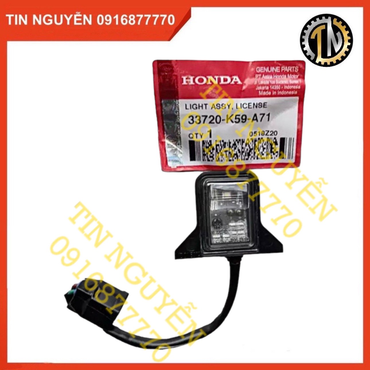 Đèn soi biển số Vario Click đời 2018 - nay chính hãng Honda