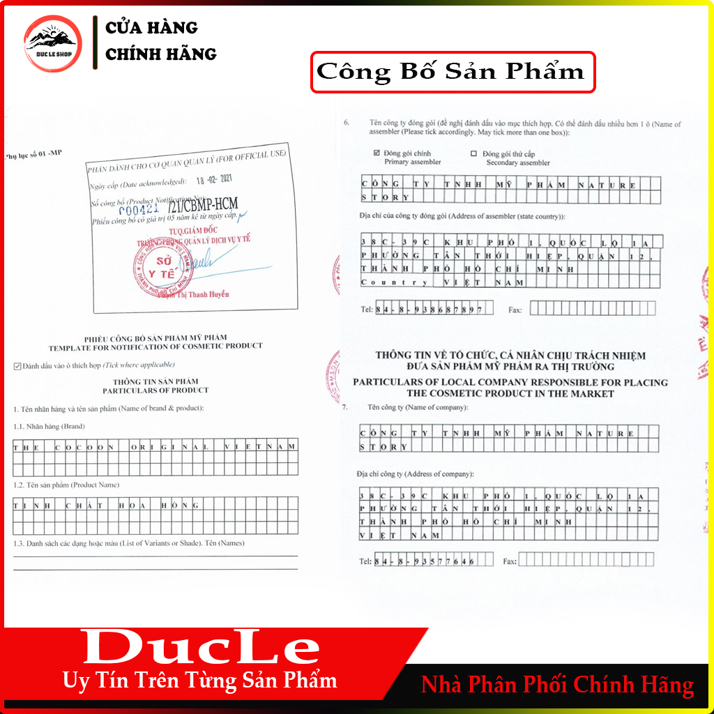 [HCM]Tinh chất Hoa  Hồng COCOON 30ml ( cấp ẩm & phục hồi )