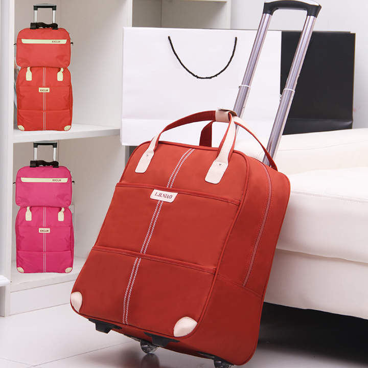 Vali du lịch tay kéo size 20inch 39x21,5x45cm + túi kèm