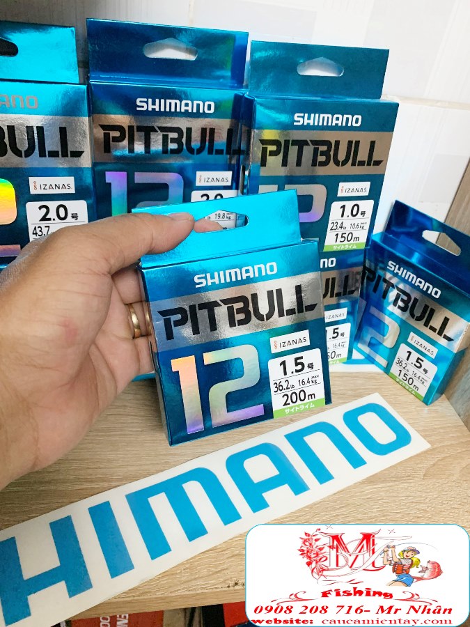 DÂY PE (Dù) SHIMANO PITBULL 12X- 150M-200M