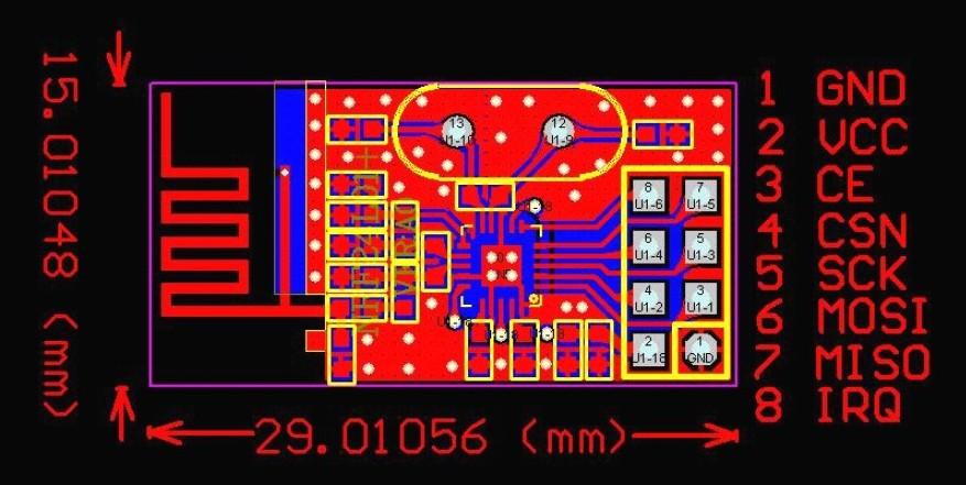 Mạch Thu Phát RF NRF24L01+ 2.4Ghz