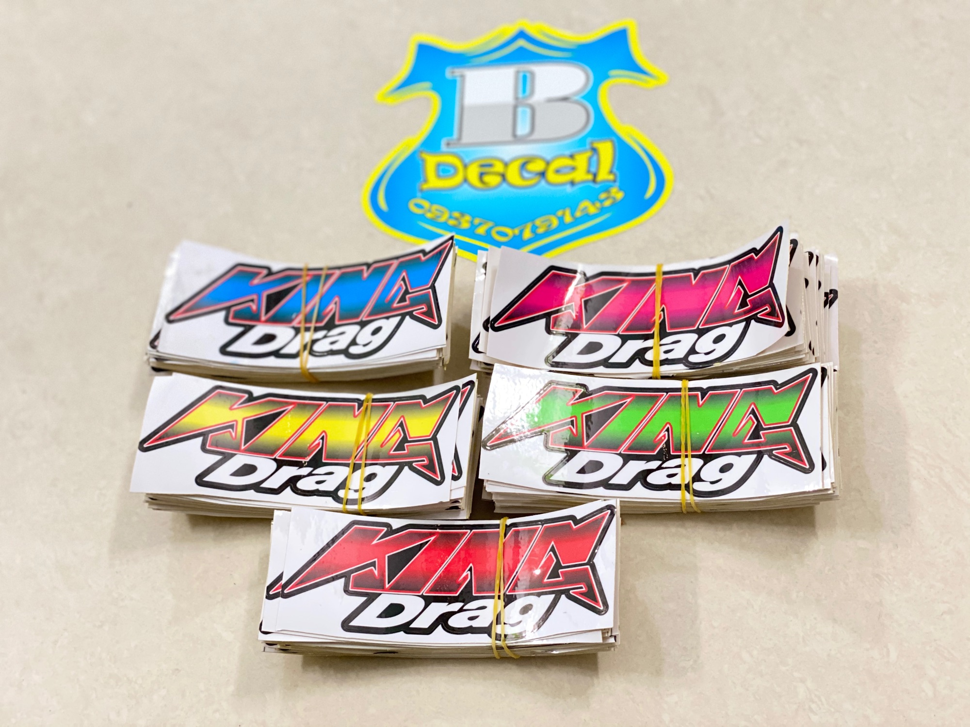 Combo 2Tem King Drag dán đầu xe