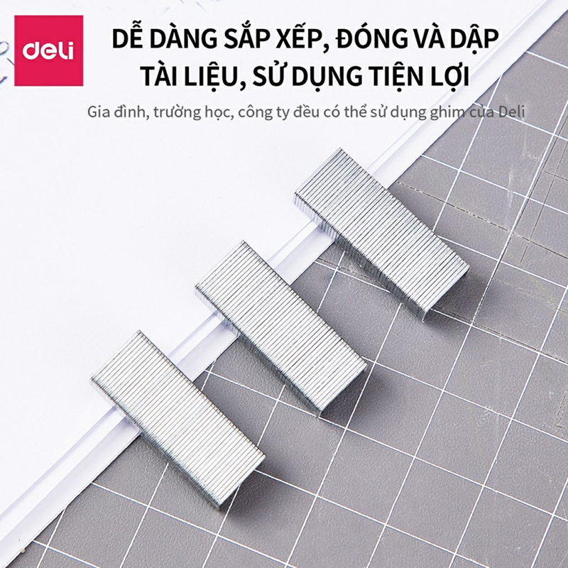 Ghim dập số 10 (15 tờ)  0010N (Deli)