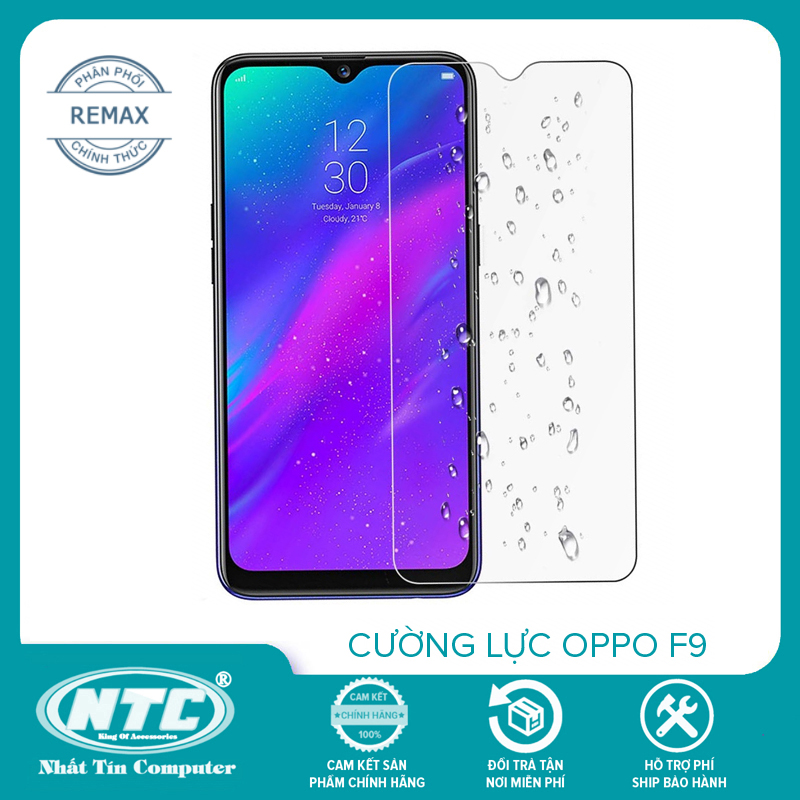 Cường lực Remax các loại OPPO A3S/ F3 Plus/ F9/ F3/ A59/ F7/ F5 - loại 2.5D dày 0.15MM (trong suốt)