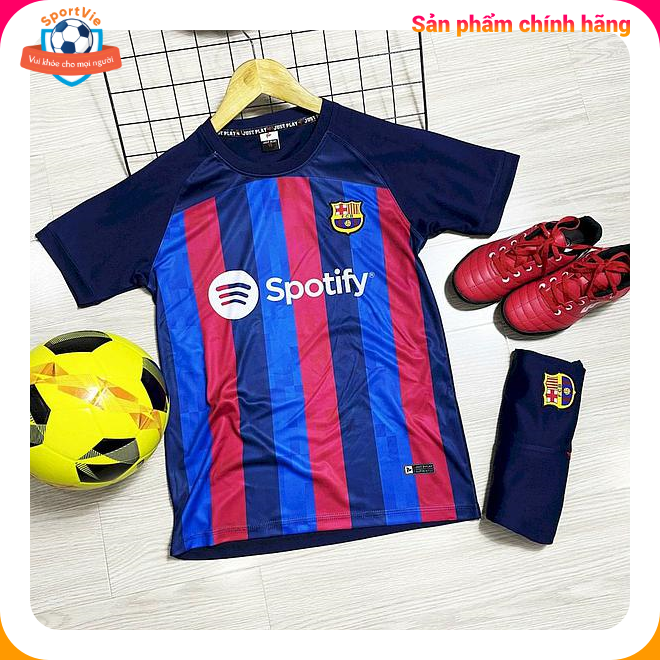Sports clothing sets kids Barcelona-outerwear-clothing Barca genuine durable đẹp don't shoot only, no loose wires (4 color)