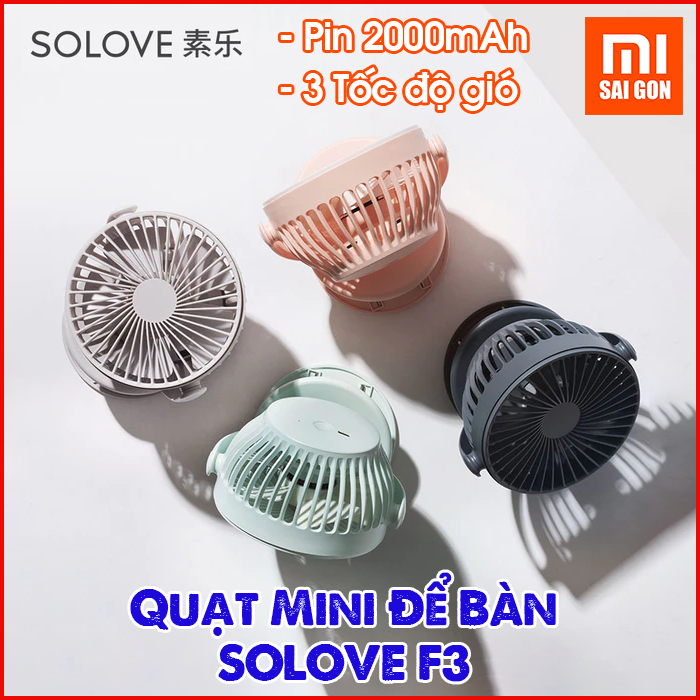 Quạt Mini Để Bàn Xiaomi SOLOVE F3