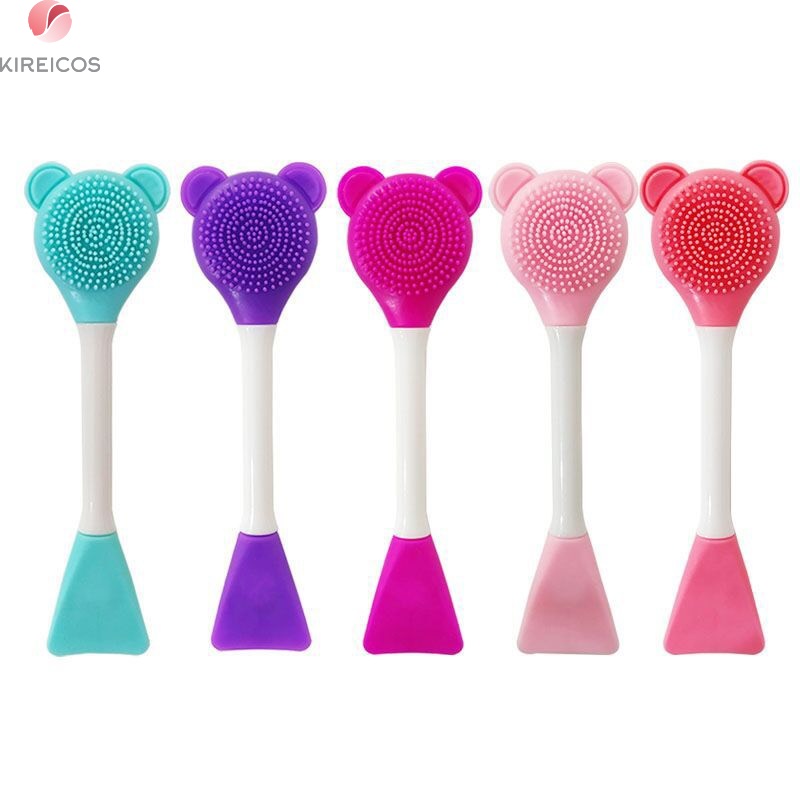 Cọ Đắp Mặt Nạ Và Rửa Mặt Chất Liệu Silicon 2 Đầu Tiện Dụng - Giao Màu Ngẫu Nhiên - kireicos