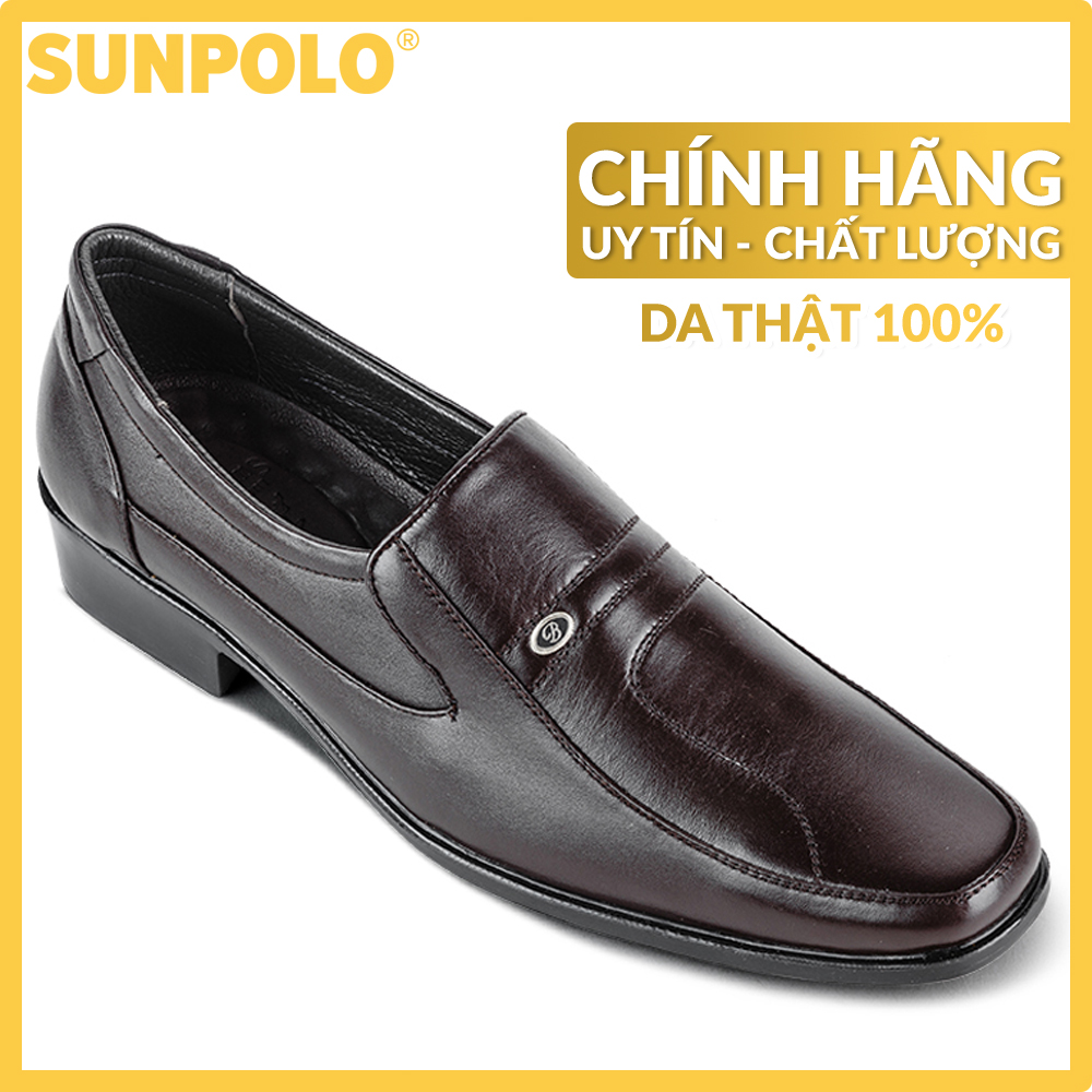 Giày tây nam da bò sunpolo ps5t5n