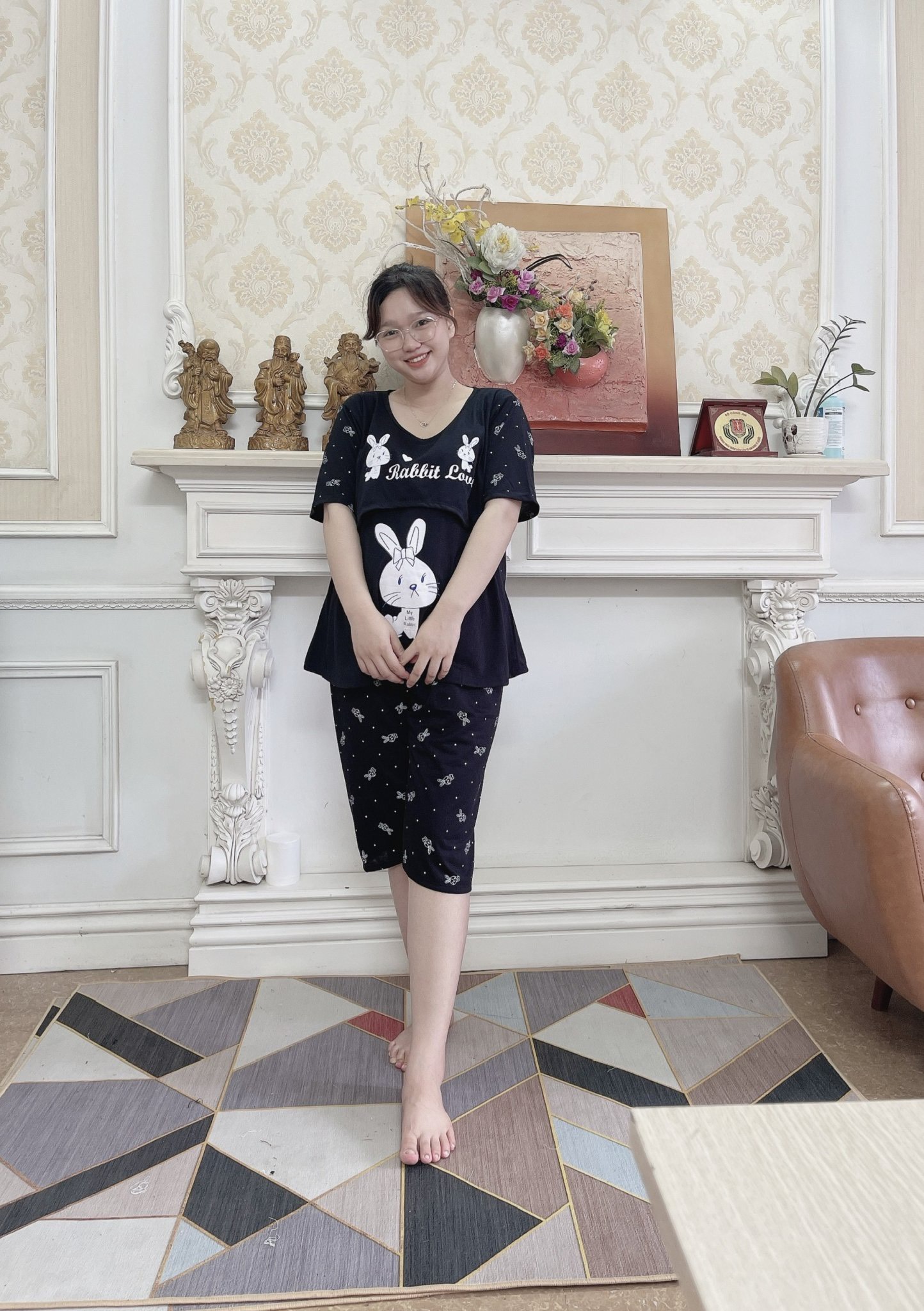 Bộ Đồ Lửng Bầu Và Sau Sinh Form Đại(70-90kg), Đủ Màu DE