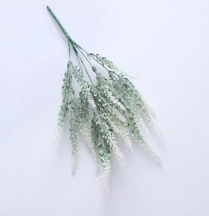 Hoa lavender trắng trang trí phòng cực xinh làm đạo cụ chụp ảnh cực thơ dài 38cm, hoa oải hương giả decor nhà cửa, studio