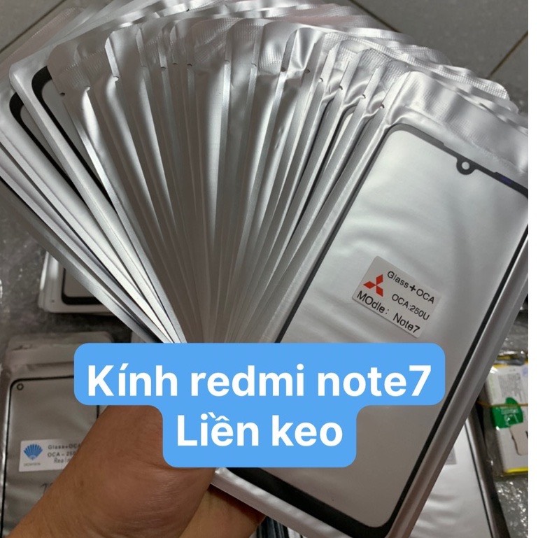Kính ép liền keo Redmi Note 7