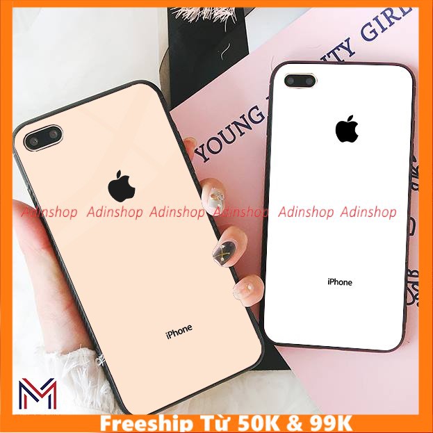 [HCM]Ốp lưng giả iphone 7 plus/8 plus cho OPPO A1K/Realme C2 mặt lưng bóng đẹp
