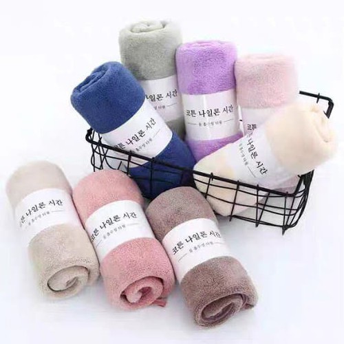 Combo 2 khăn mặt xuất hàn quốc 100% cotton 35*50cm