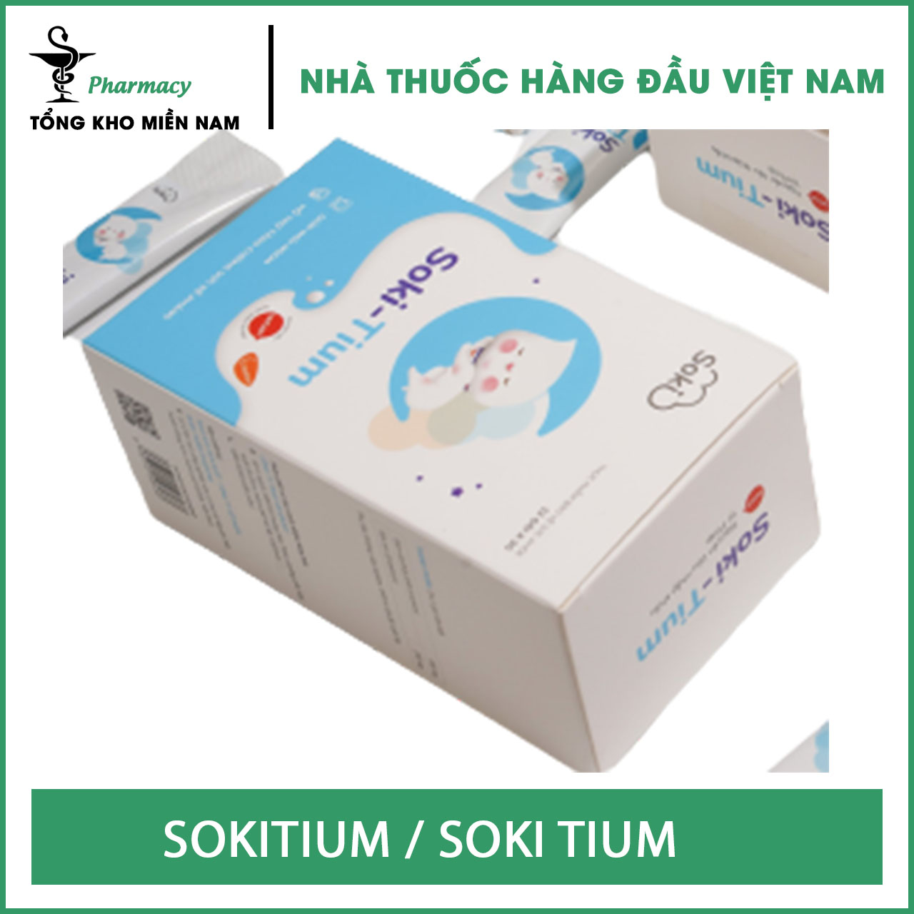SokiTium 12 Gói - Bột Hòa Tan Giúp Trẻ Ngủ Ngon - Tổng kho miền nam